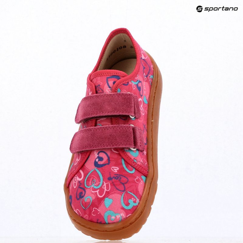 Buty barefoot dziecięce Froddo Barefoot Canvas fuxia+ 9