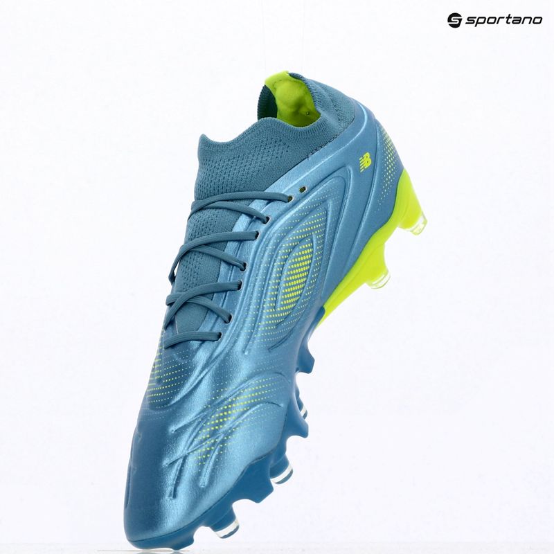 Buty piłkarskie New Balance Tekela Team Low V5 FG metallic blue/alkaline green/team navy 7