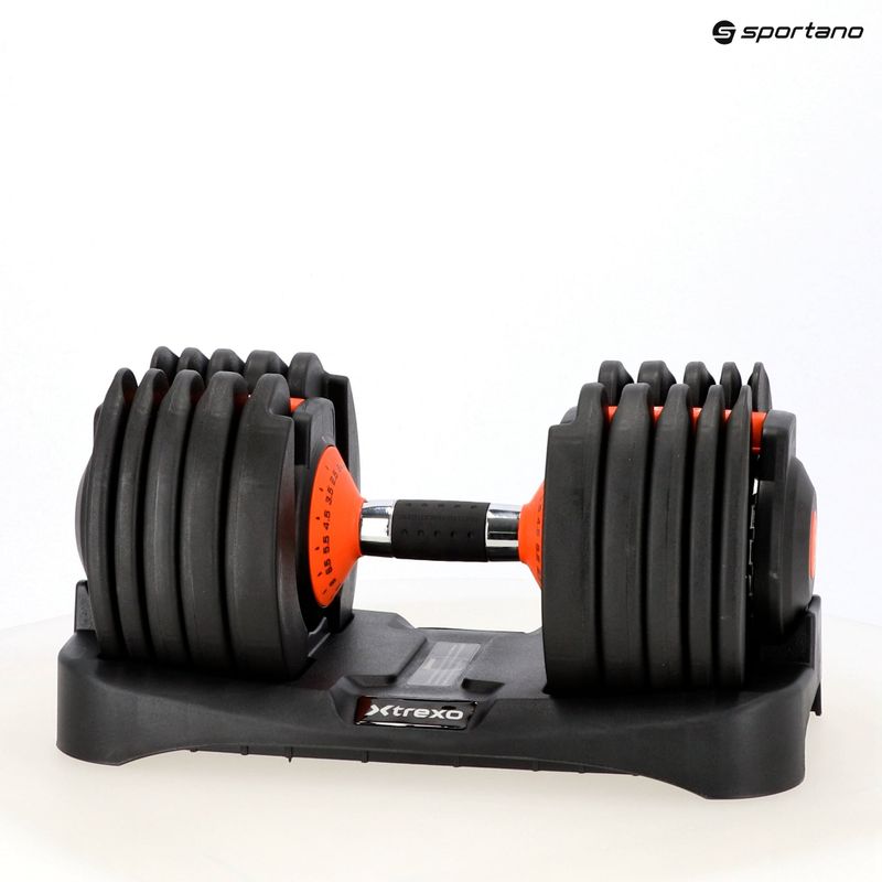Hantel regulowana XTREXO 24 kg EVO czarny 13