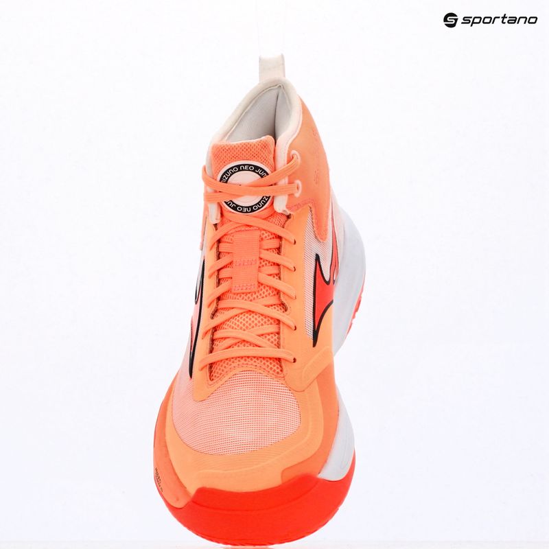 Buty do siatkówki Mizuno Neo Jump Mid flamingo coral/lava orange/white 7
