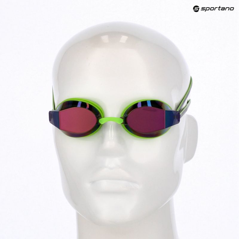 Okulary do pływania TYR Blackops 140 Ev Racing Mirrored bright green/black 6