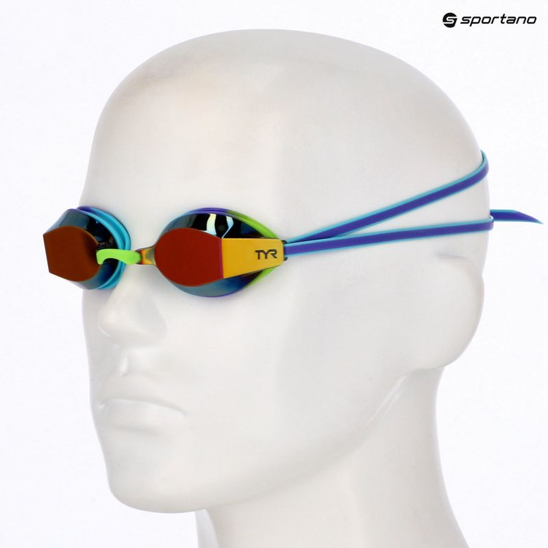 Okulary do pływania dziecięce TYR Blackops 140 Ev Racing Mirrored purple/multi 6