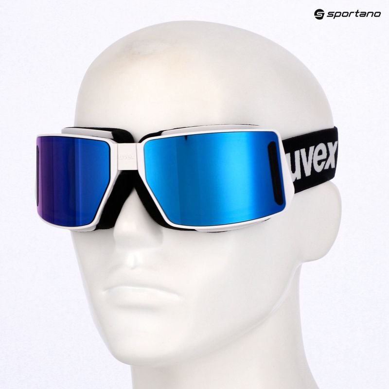 Gogle skitourowe UVEX Mtn Tour white matt/mirror blue 8