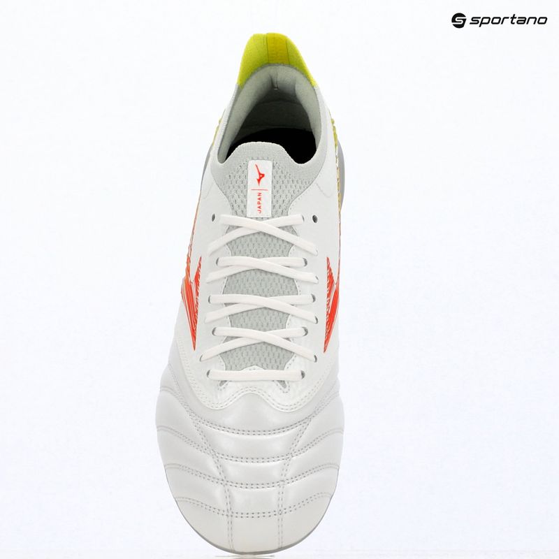 Buty piłkarskie Mizuno Morelia Neo V β Japan AG white/lava orange/evening primrose 7