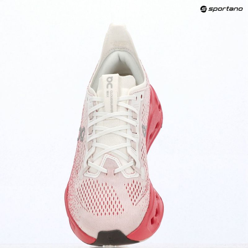 Buty do biegania damskie On Cloudsurfer Max white/camellia 16