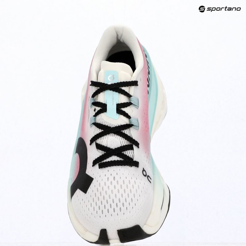 Buty do biegania damskie On Cloudboom Max white/celeste 16