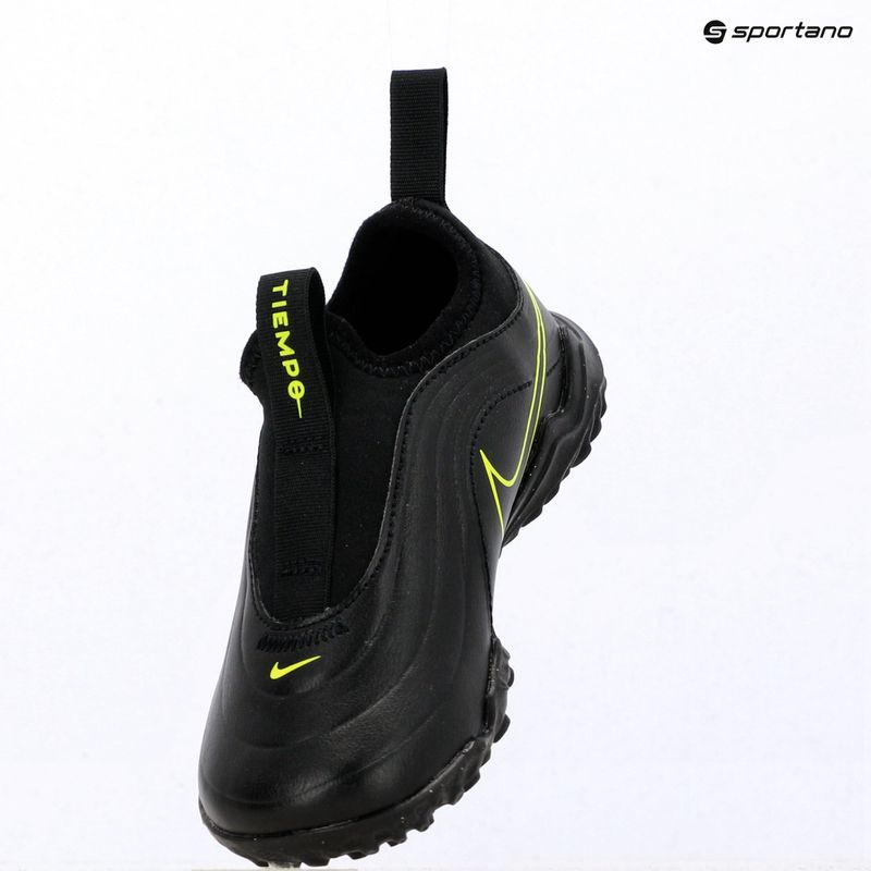 Buty piłkarskie dziecięce Nike Tiempo Maestro Flex Jr TF PS black/volt/black 15
