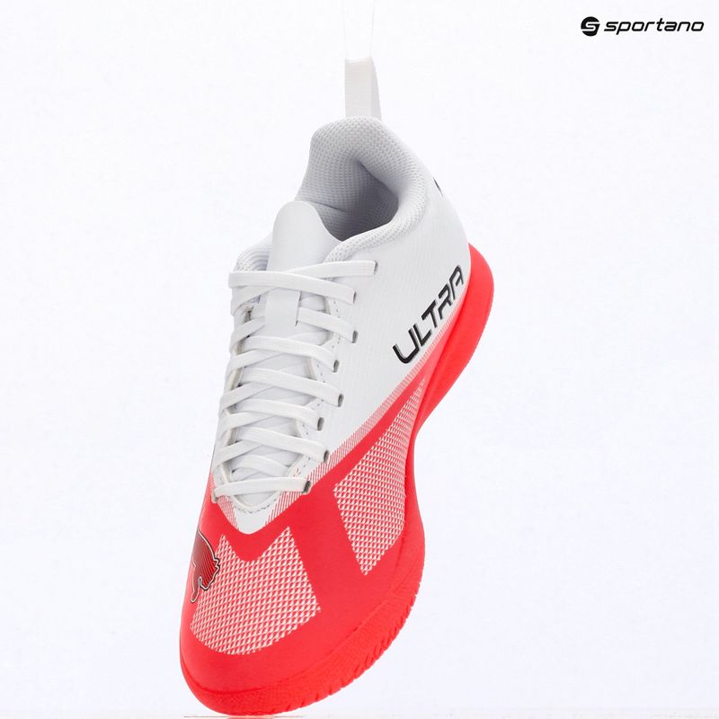 Buty piłkarskie dziecięce Puma Ultra 7 Play IT Jr Ultra Red/Puma Black/Puma White 8