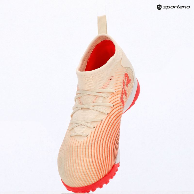 Buty piłkarskie dziecięce PUMA Future 9 Match TT+ Mid Jr sugared almond/puma white/ultra red/puma black 8