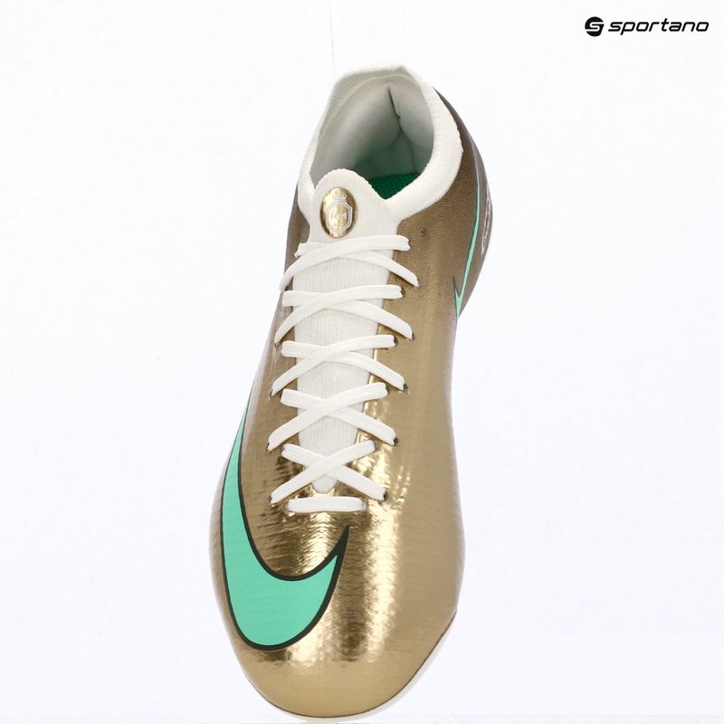 Buty piłkarskie dziecięce Nike Jr. Vapor 17 Pro "Kylian Mbappé" Jr FG Metallic Gold/Green Glow 9