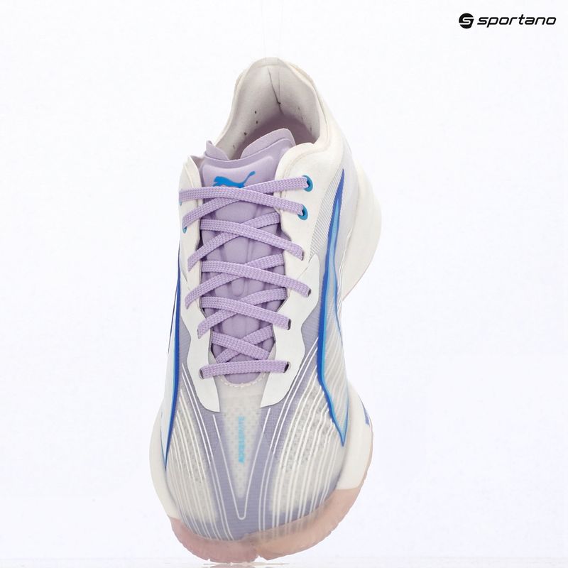 Buty do piłki ręcznej PUMA Accelerate Nitro SQD 5 puma white/royal sapphire/light lavender 9