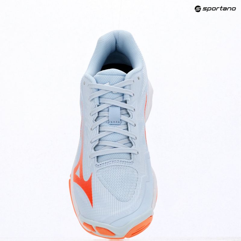 Buty do siatkówki damskie Mizuno Wave Lightning Pro blue finch/lava orange/flamingo coral 15