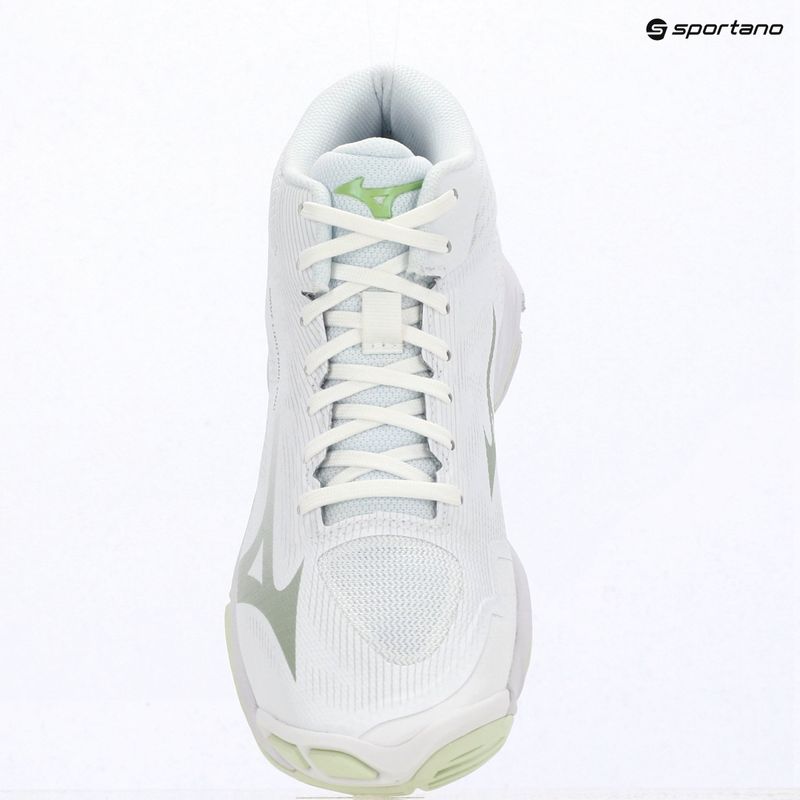 Buty do siatkówki damskie Mizuno Wave Lightning Pro Mid white/aqua gray/ambrosia 15