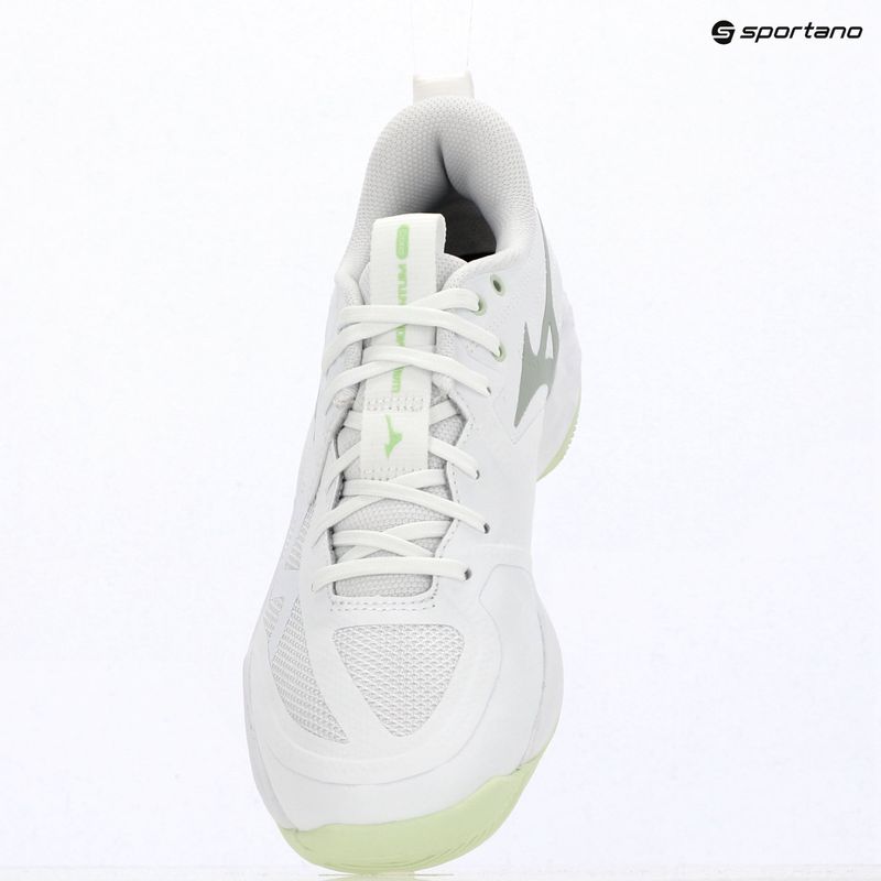 Buty do siatkówki damskie Mizuno Wave Momentum Pro white/aqua gray/ambrosia 15