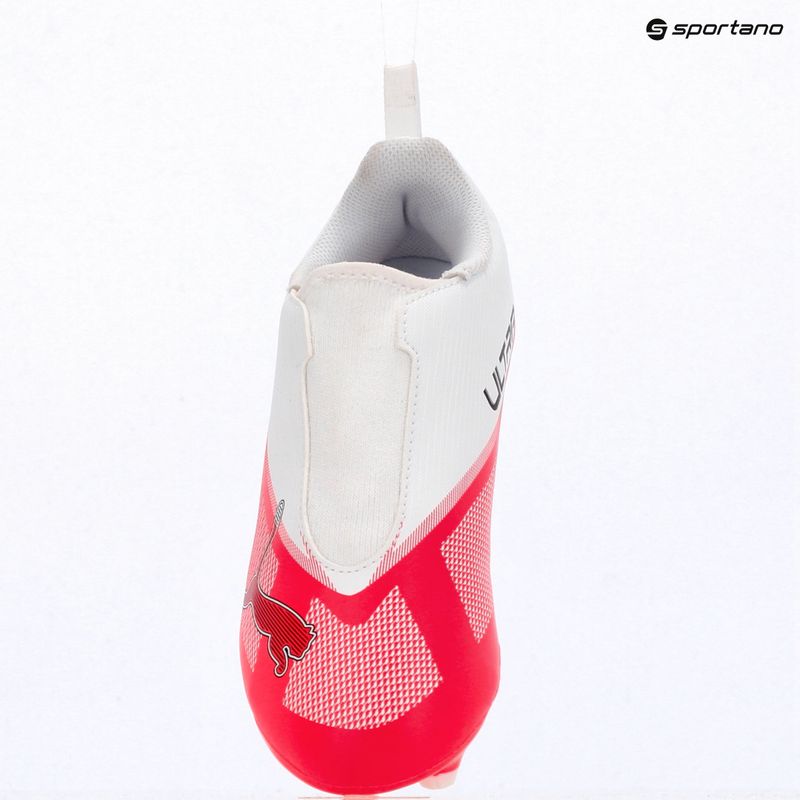Buty piłkarskie dziecięce Puma Ultra 7 Play LL FG/AG Jr Ultra Red/Puma Black/Puma White 8