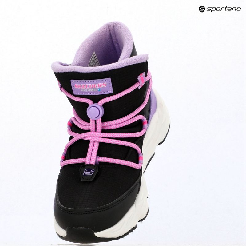 Śniegowce dziecięce SKECHERS Turbo Tread Black 8
