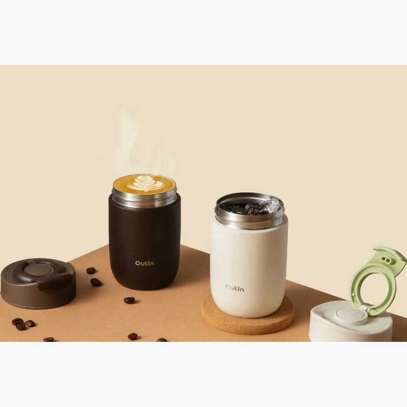Kubek termiczny OutIn Travel Tumbler 350 ml sand white 3