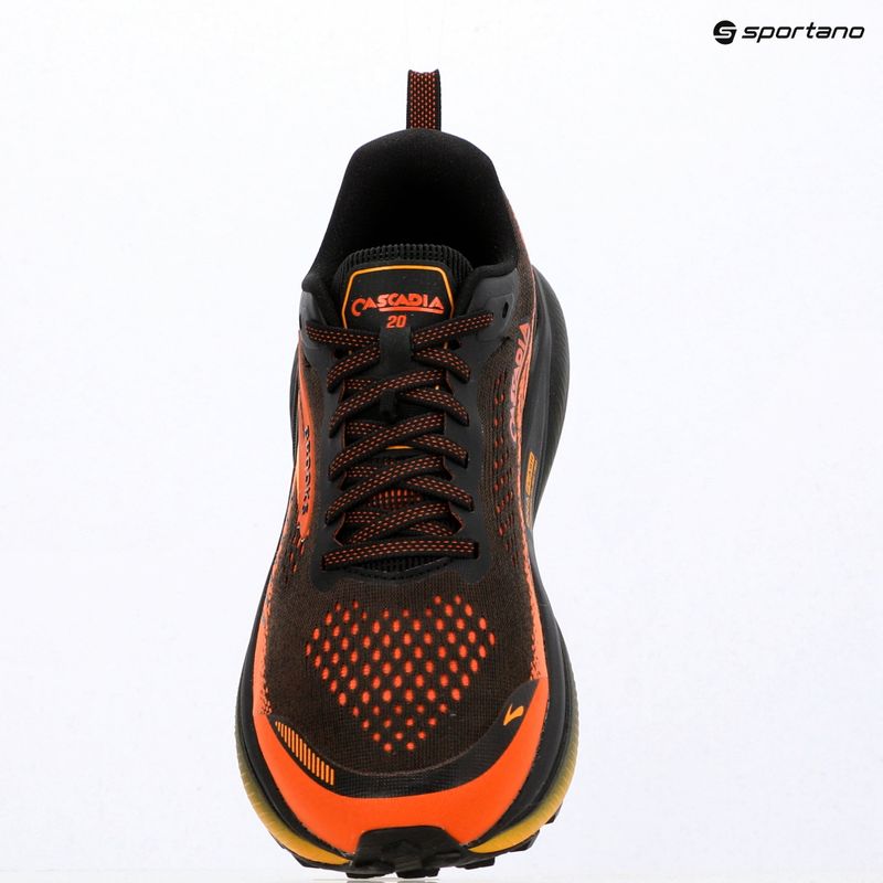 Buty do biegania męskie Brooks Cascadia 20 black/tigerlily/orange 16