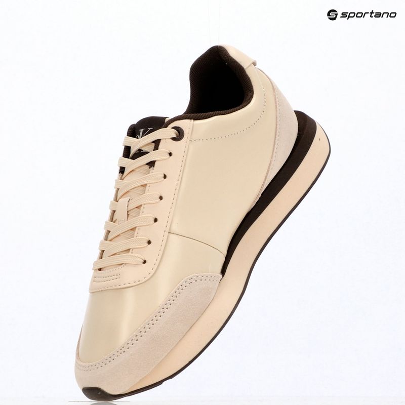 Buty damskie Calvin Klein HW0HW03248 Retro Runner Essential Leather light cashew/rocky brown 9