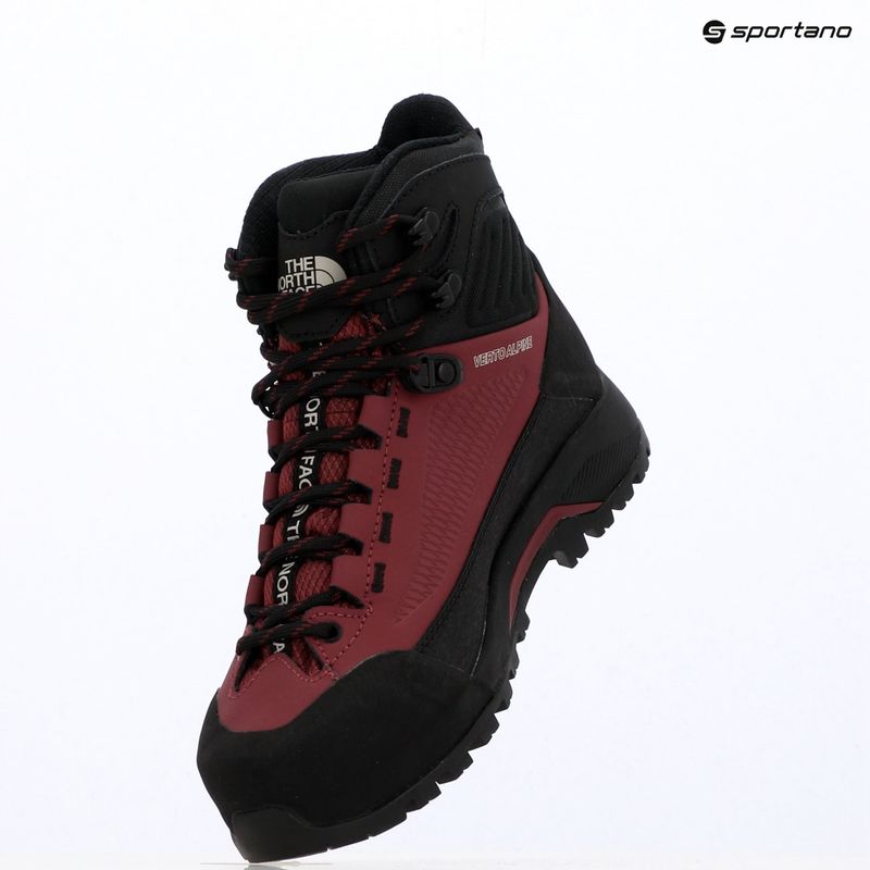 Buty podejściowe damskie The North Face Verto Alpine Mid GTX burgundy crush/tnf black 15