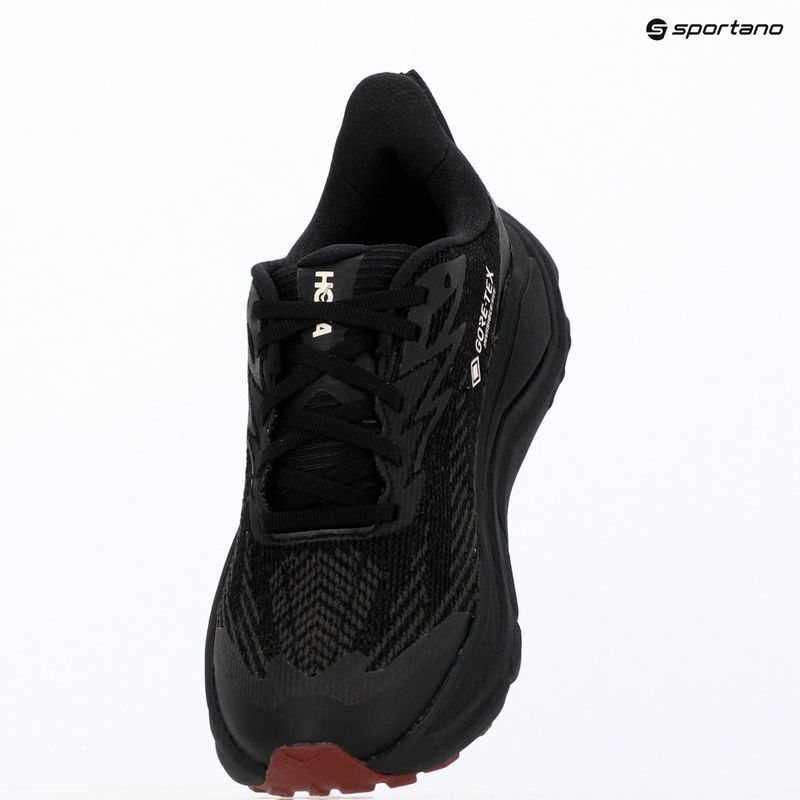 Buty do biegania damskie HOKA Challenger 8 GTX black/varsity burgundy 10