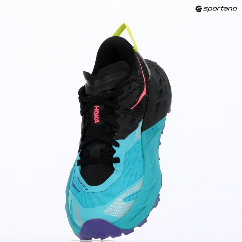 Buty do biegania damskie HOKA Speedgoat 7 black/electric aqua 17