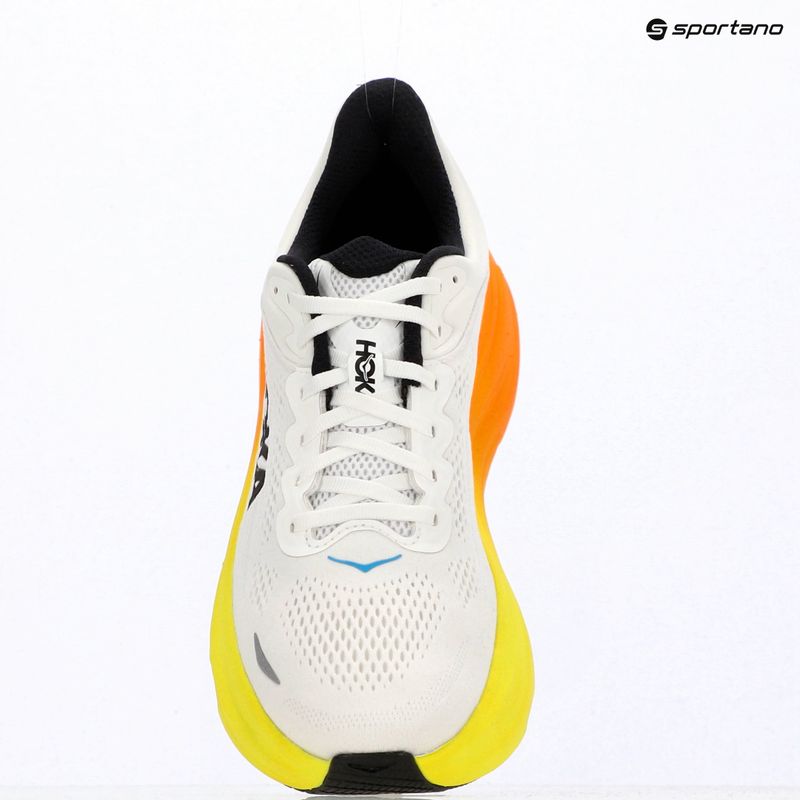 Buty do biegania męskie HOKA Bondi 9 white/neon tangerine 16
