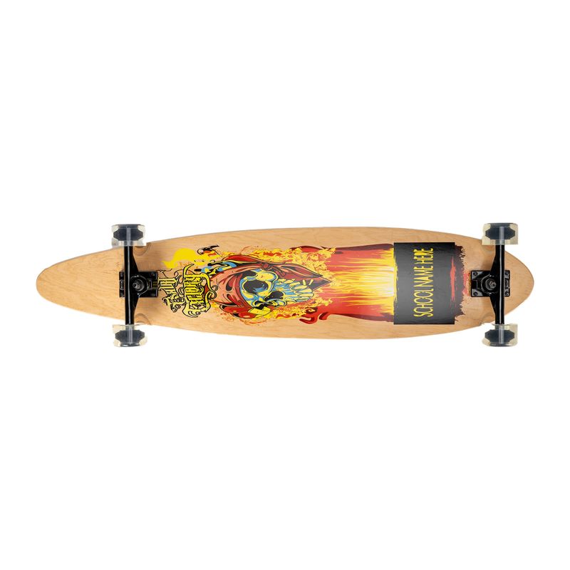 Deskorolka longboard Mechanics Speedy 40 x 9 Wood black/brown