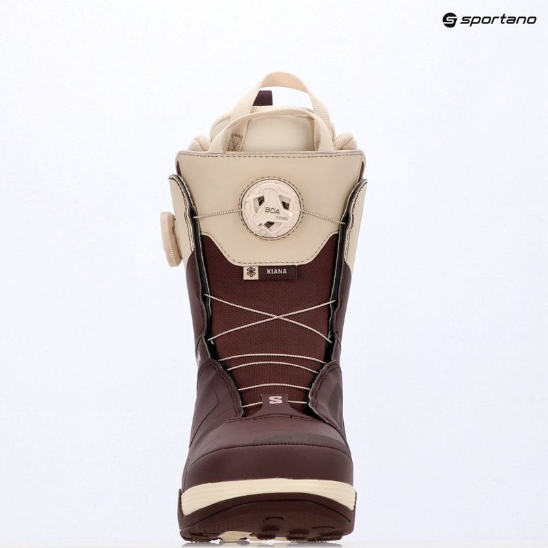 Buty snowboardowe damskie Salomon Kiana Dual Boa W huckleberry/dawn pink/almond milk 6