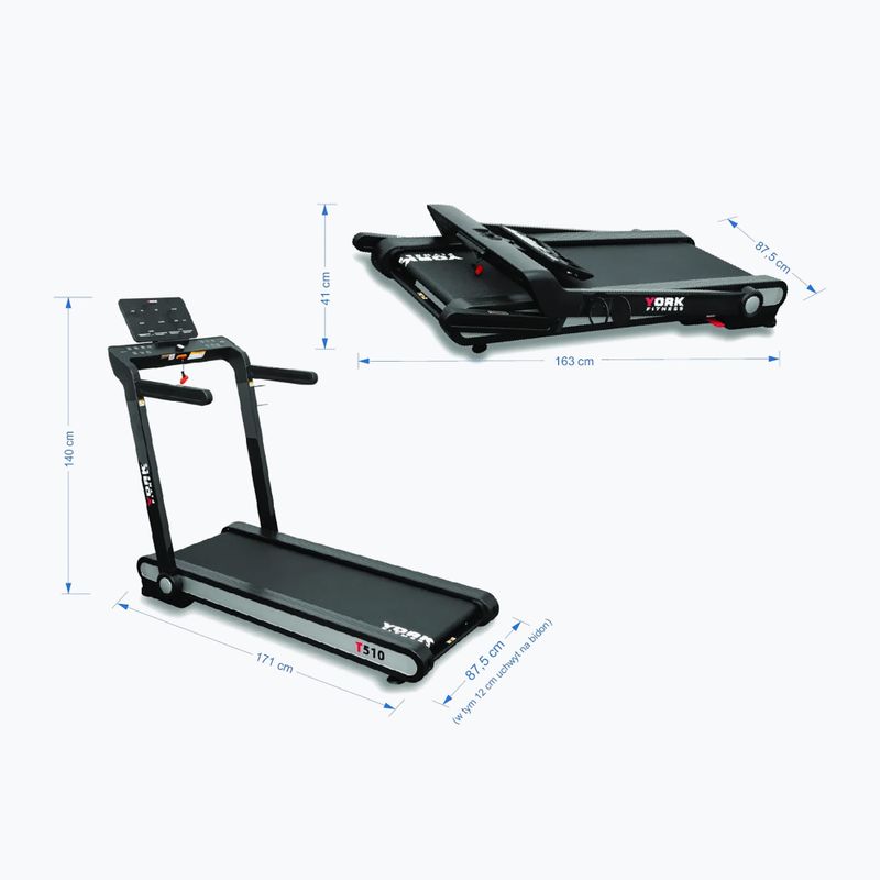Bieżnia elektryczna York Fitness T510 black 11