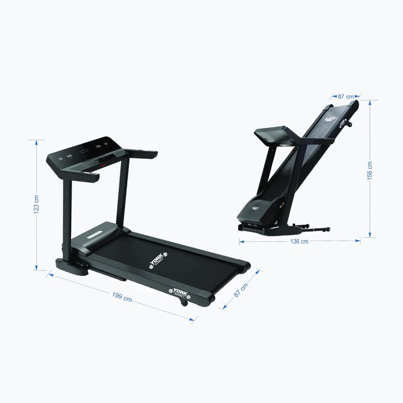 Bieżnia elektryczna York Fitness HT9 black 16