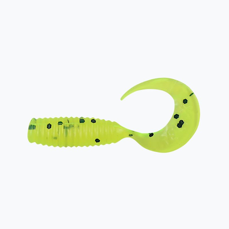 Przynęta gumowa Relax Twister VR1 Standard 8 szt. chartreuse/black glitter