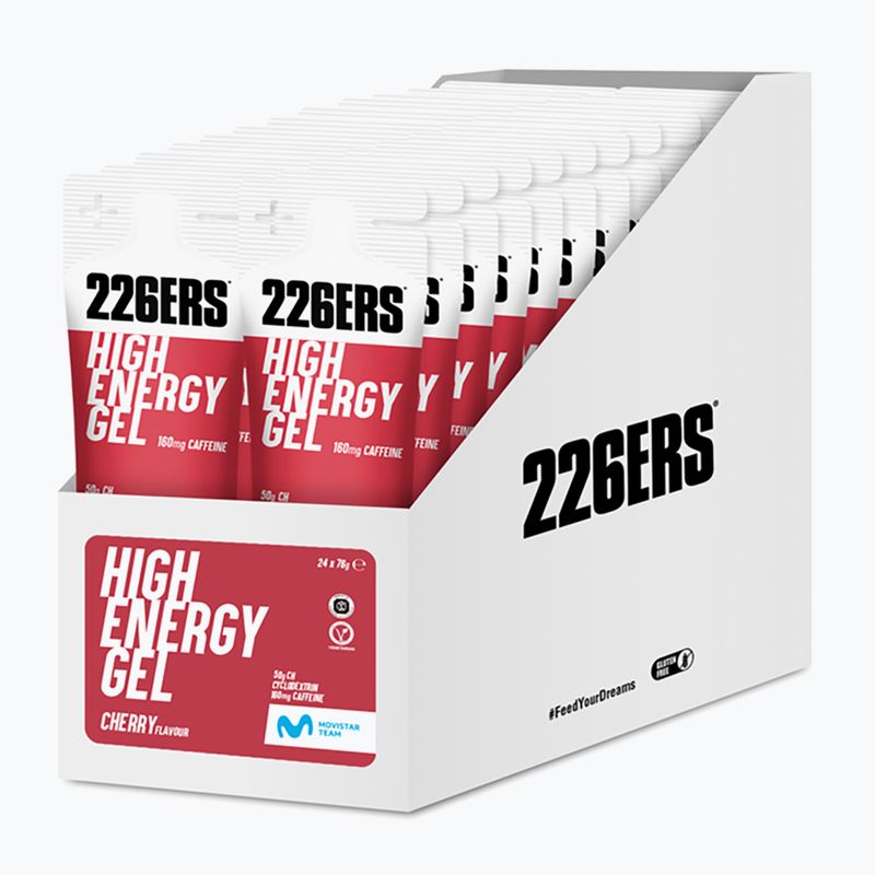 Zestaw żeli energetycznych 226ERS High Energy Caffeine 24 szt. x 76 g wiśnia