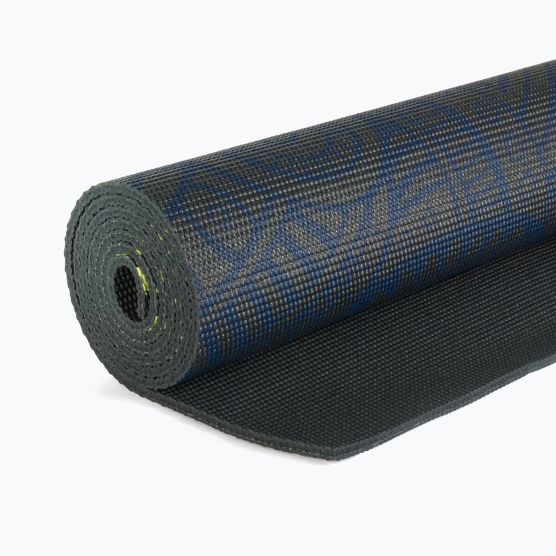 Mata do jogi Gaiam Premium Sundial Layers 6 mm black/navy/yellow 5