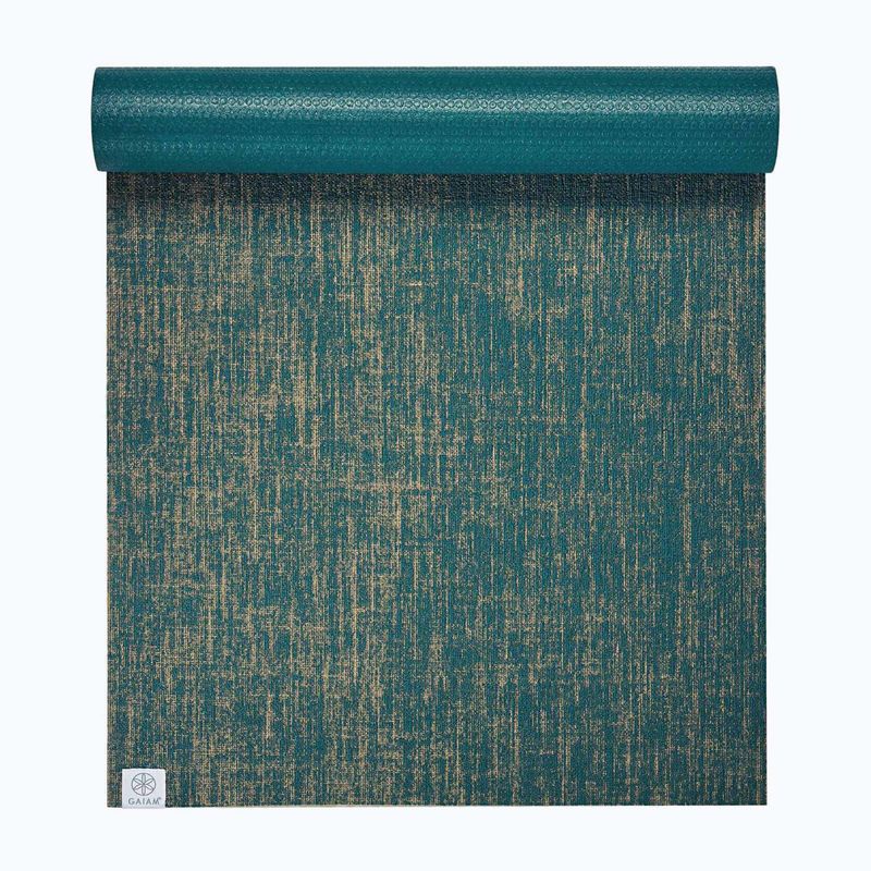 Mata do jogi Gaiam Jute 6 mm blue 2