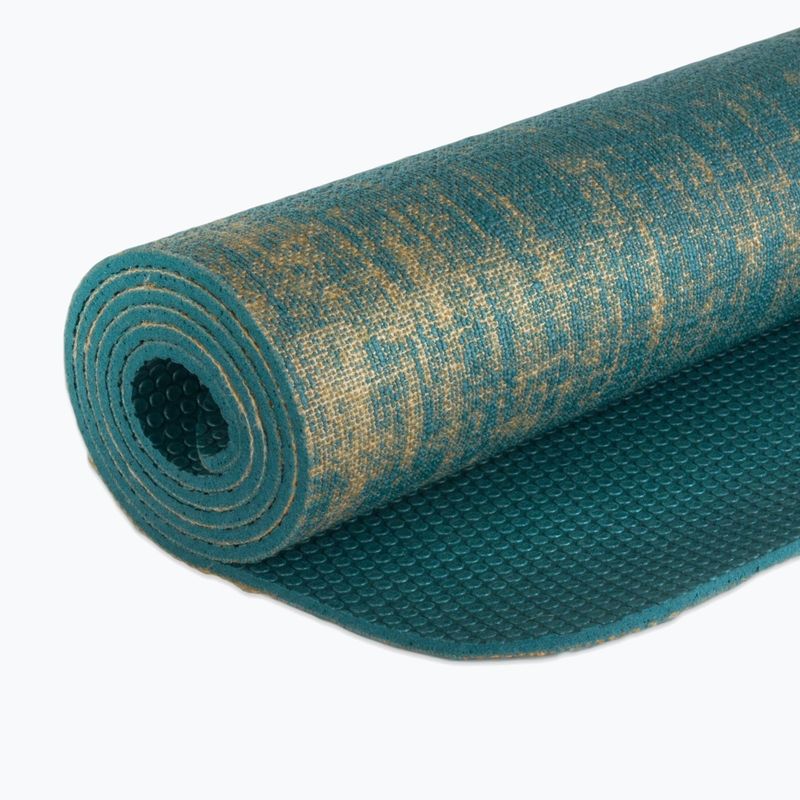 Mata do jogi Gaiam Jute 6 mm blue 5