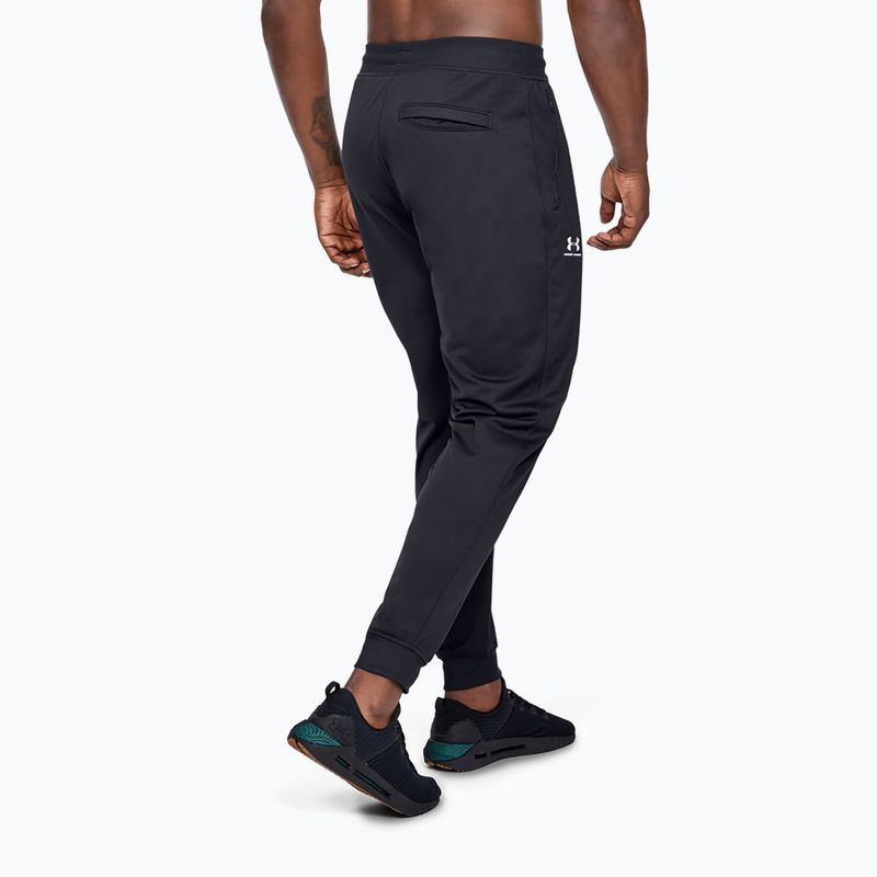 Spodnie męskie Under Armour Sportstyle Tricot Jogger black/white 3