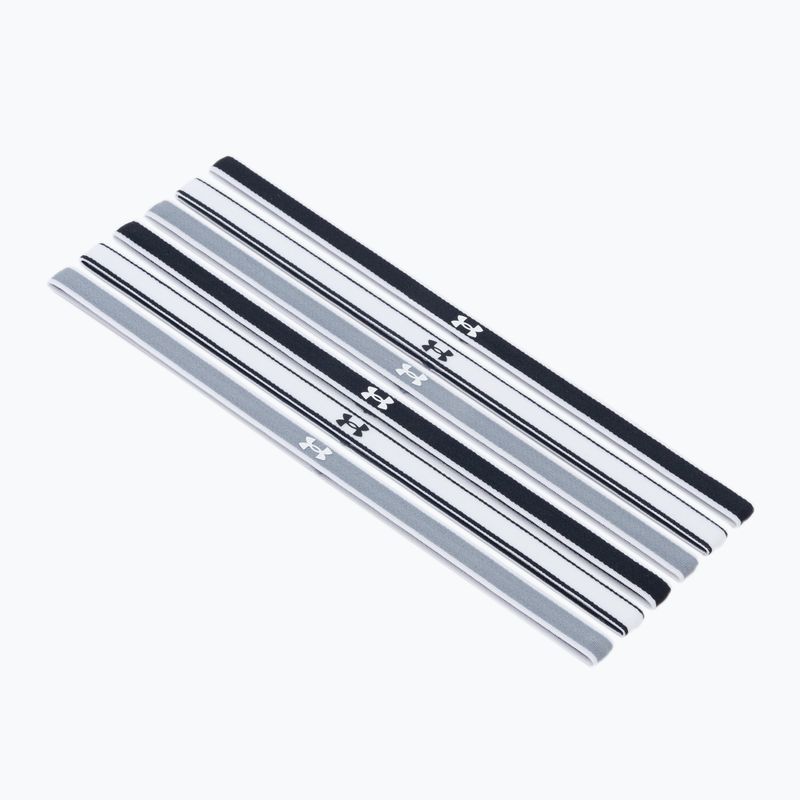 Opaski na głowę Under Armour UA Mini Headbands 6 szt. black/steel/white