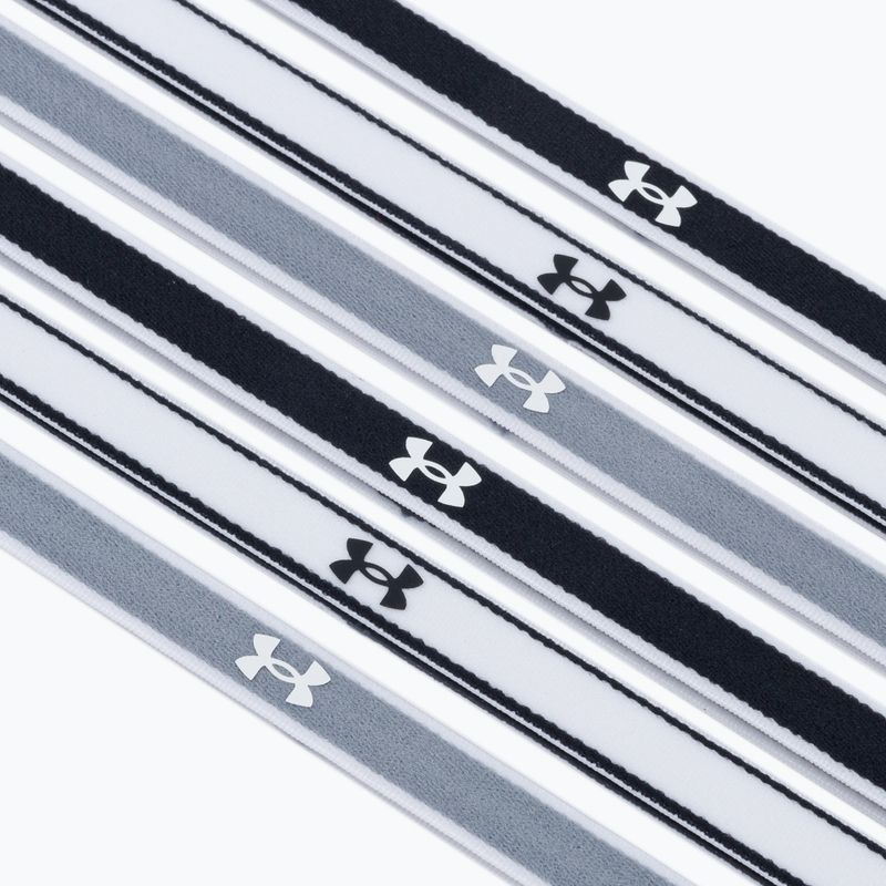 Opaski na głowę Under Armour UA Mini Headbands 6 szt. black/steel/white 3