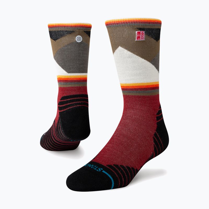 Skarpety Stance Jimmy Chin Mid Wool Crew red