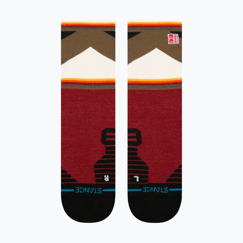 Skarpety Stance Jimmy Chin Mid Wool Crew red 2