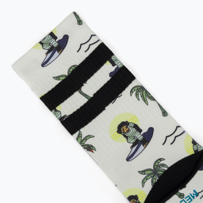 Skarpety Stance Surfin Monkey Crew white 3