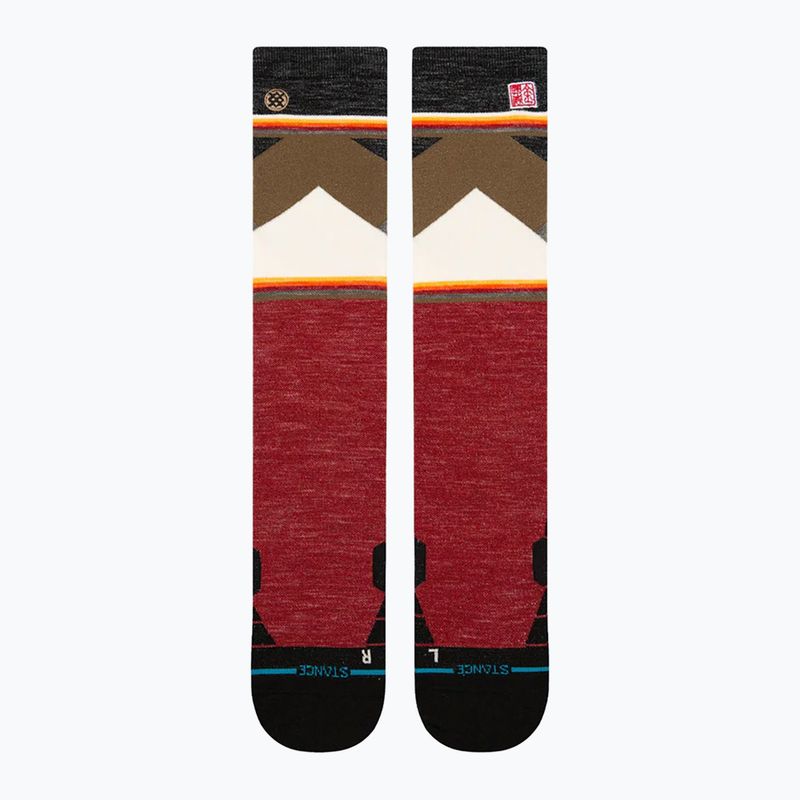 Skarpety narciarskie Stance Jimmy Chin Ultralight Wool Snow red 2