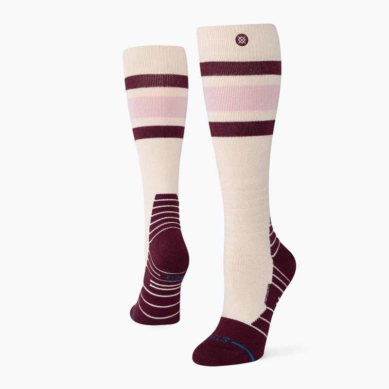 Skarpety narciarskie damskie Stance Boyd Mid Wool Snow oat/meal 2