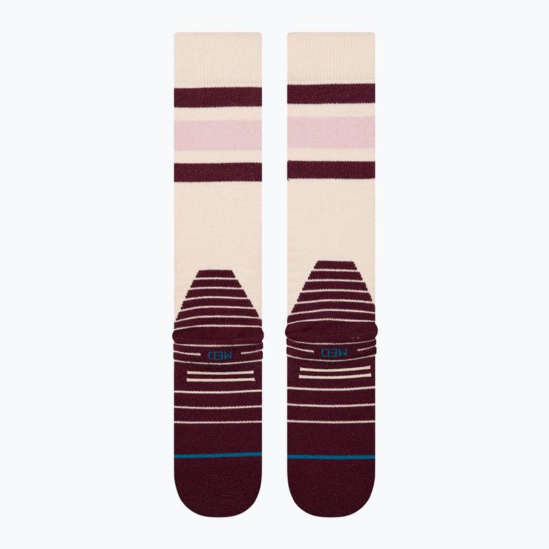 Skarpety narciarskie damskie Stance Boyd Mid Wool Snow oat/meal 4