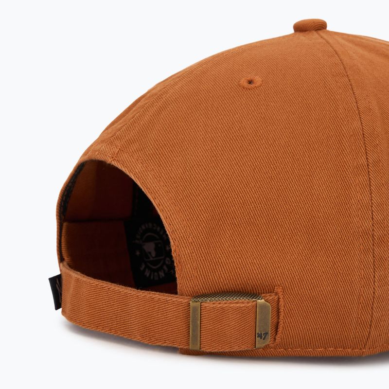 Czapka z daszkiem 47 Brand MLB New York Yankees CLEAN UP burnt orange 4
