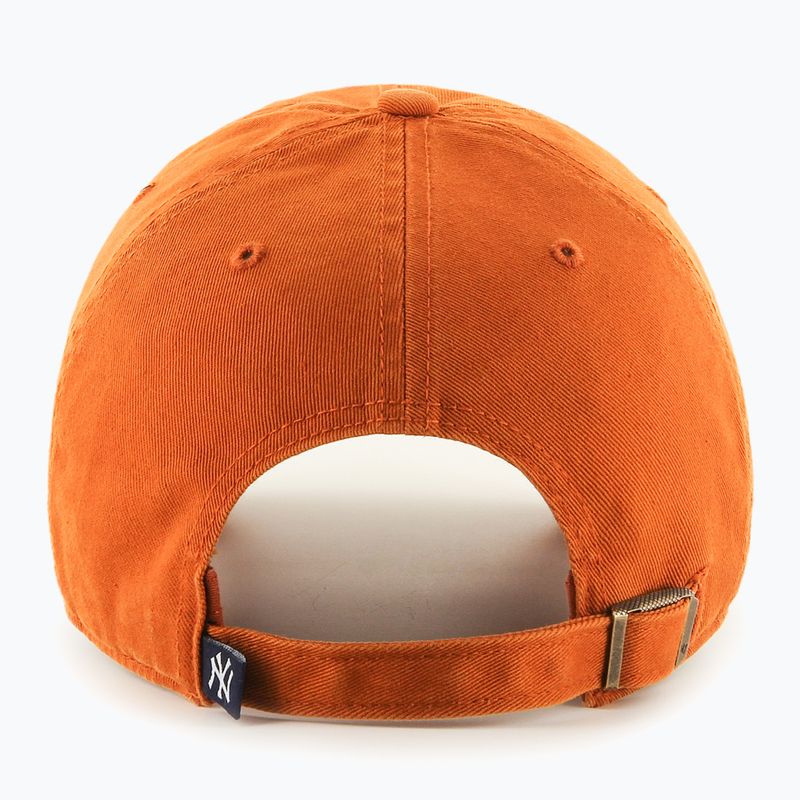 Czapka z daszkiem 47 Brand MLB New York Yankees CLEAN UP burnt orange 2