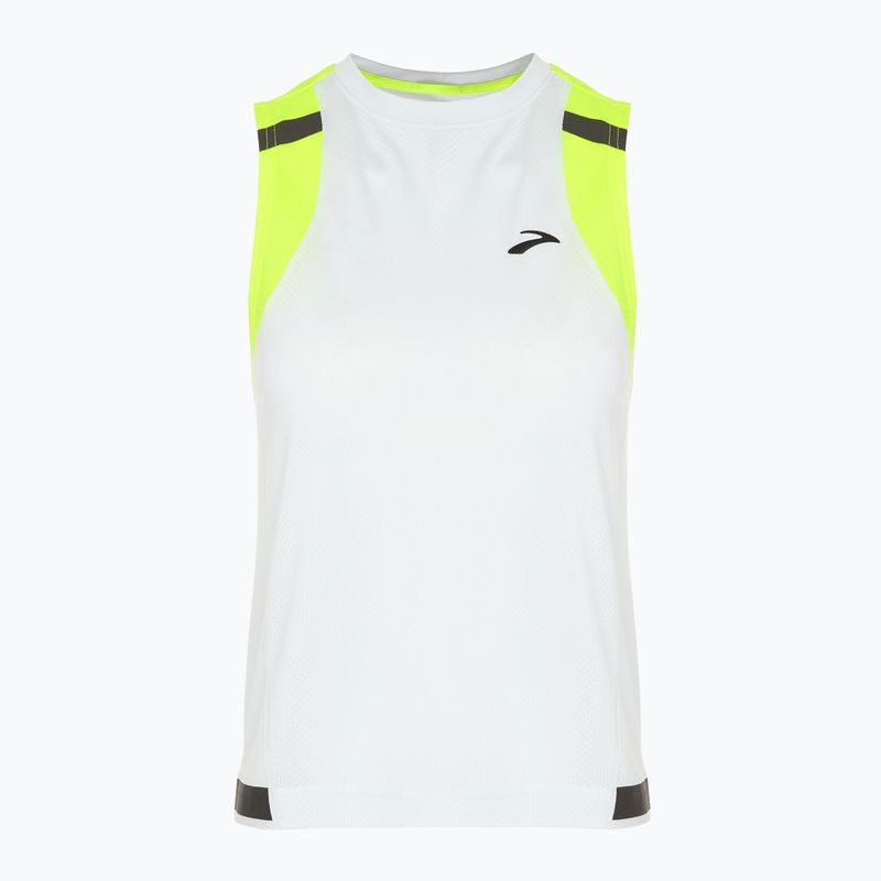Koszulka do biegania damska Brooks Carbonite Tank icy grey/nightlife jacquard