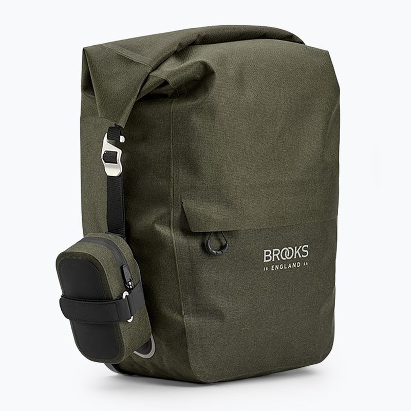 Sakwa rowerowa Brooks England Scape Pannier Large 18-22 l mud green 5
