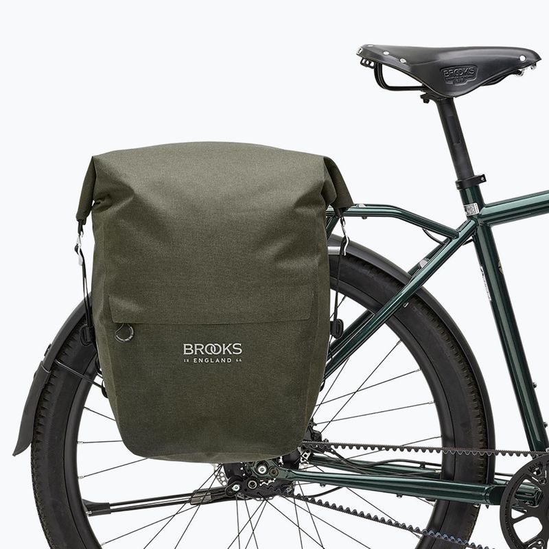 Sakwa rowerowa Brooks England Scape Pannier Large 18-22 l mud green 6